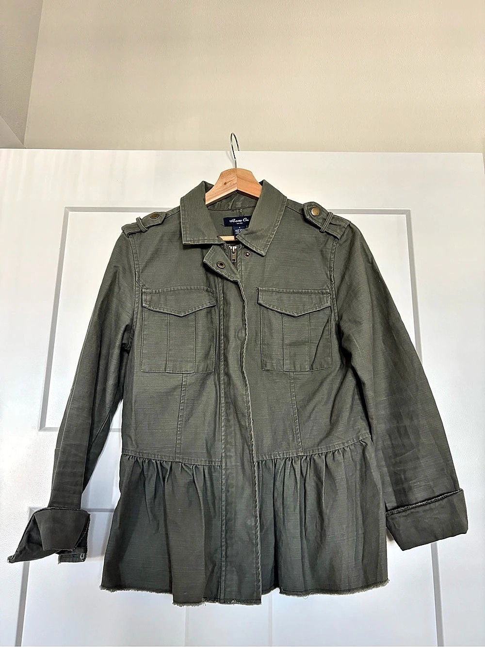 ANNA CAI - peplum utility jacket